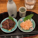 串揚げ×大衆魚バル ひかりや＆ヤジモン - ちょい呑みセット 1280円。