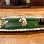 Tonkatsu Hiyama - 前菜三種盛り
