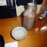 寿し処なかに - 千代の光　燗で