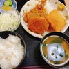 Ajinohirukawa - 料理写真:Hセット　ハムカツ、コロ　アジフライ