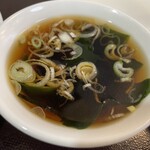 Takadate - 『特製やきそば(ソース味､スープ付)』のスープ