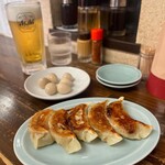 中華料理 まさき亭 - 餃子、うずら卵醤油漬け