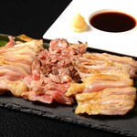 MeatBal Karne - 刺身専用 薩摩赤鶏【もも・すね・むねの三種盛り】