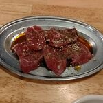 Yakiniku Shokudou Kadoya - ●夕食。単品。特上ﾊﾗﾐ1408+こだわりﾊﾗﾐ858+中瓶ﾋﾞｰﾙ500=2,760円