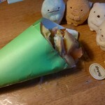 cafe nekoji - ピーチミルフィーユクレープ。