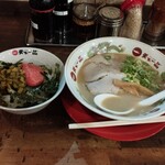 天下一品 - 高菜明太子丼セット（１０８０円）