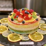 BUFFET DINING KOCHEL - この﻿レインボーショートケーキはサンプル