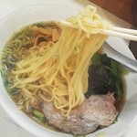 らぁめん ほりうち - 平打ち麺