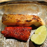 神楽坂 石かわ - アマダイと万願寺とうがらし