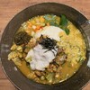 春夏冬 - 2種あいがけカレー990円＋胡麻油香るしらすと大葉の豆カレー200円＋ご飯大盛り100円