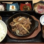 東北六県 みちのく酒場 - 料理写真:牛バラ焼き定食