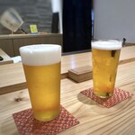 鮨と天草大王 天音 - まずはビール