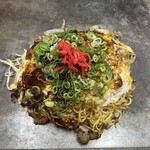 Okonomiyaki Hirano - ソバライス（すじコントッピング）