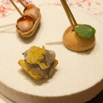 アマラントス - ランチコース 15950円 のフォアグラ / 生しらす / おおまさり