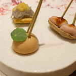 アマラントス - ランチコース 15950円 のフォアグラ / 生しらす / おおまさり