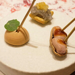 アマラントス - ランチコース 15950円 のフォアグラ / 生しらす / おおまさり