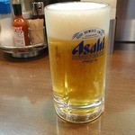 ビフテキのHibio スエヒロ 天六 - 生ビール ￥500