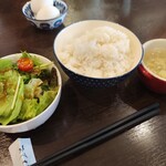 鉄板焼 KIWA - スープ◎サラダのドレッシング◎ご飯硬さ◎
