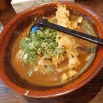 もつ鍋暖家 - えび天カレーうどん(800円)