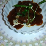 志喜亭 - 牛タンシチュー　何か一品多い感じ、ソースが美味しいのでパンが欲しかった!ソースをぬぐえなかった（笑）