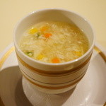 Kurumi Chaya - 2500円のランチコースです。スープあつあつです。