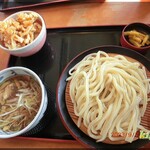 久兵衛屋 - 肉つけ汁うどん・ミニかき揚げ丼