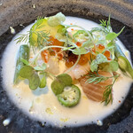 ＳＴ　エスティ - 前菜　夏野菜と魚介のマリネ