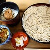 Soba Saku - しらす明太丼とざるそば