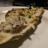 鉄板焼き あさひ - 牡蠣はグラタン風