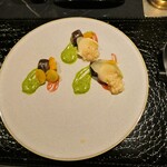 鉄板焼き あさひ - アートな盛り付け