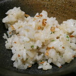 鉄板焼き あさひ - ガーリックライス