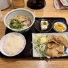 そば元 - 日替り定食¥700。木曜日はしょうが焼き。