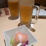 全席個室 びすとろ家 - 生ビールとお通し