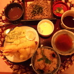 和ダイニング四六時中 - 天ぷら花籠御膳