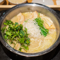 鶏料理 清水 - 熟選鶏しゃぶしゃぶ　お野菜
