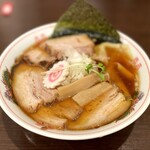 中華そば 鈴乃家 - チャーシューワンタンメン + 薬味玉ねぎマシ