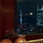 鉄板焼 赤坂 - カウンターからの眺望