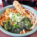 Choumei Udon - うどんきしめんミックスｗｉｔｈ＆ワカメ、かき揚げ＆ちくわ天