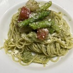 Torattoria Iru Ruogo - 冷製:ホタテ刺とアスパラガス