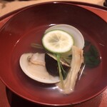 Mokugyoan - 蛤と松茸のお吸い物