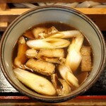 うちたて家 - とり汁うどん 2枚のつけ汁