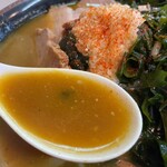 くるまやラーメン - カレースープ