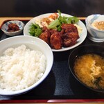 豊家 - 竜田揚げ定食