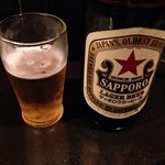 Akabane No Zakiya - 「瓶ビール　サッポロラガー」500円