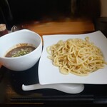 にぼしラーメン かのうや - 魚介つけ麺750円 大盛100円