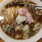 世田谷製麺所 - わんたん中華そば＋紙エプロン(1,000円)