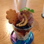 ノッタカフェ - チョコと柚子のパフェ６００円