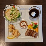 お肉とスイーツ 服部 - ランチプレート