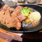 Suteki Miyaabenokyu Zumoruten - ランチ 厚切りカットステーキ200g +宮ソース