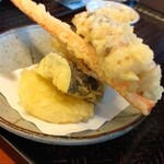 Udon Takashima - 野菜盛り天＋ちくわ天